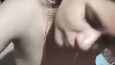 Dehati sex of a Sali sucking her Jija’s dick in the bathroom