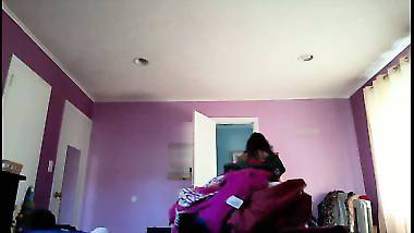 Spying on matured desi aunty dressing in bedroom