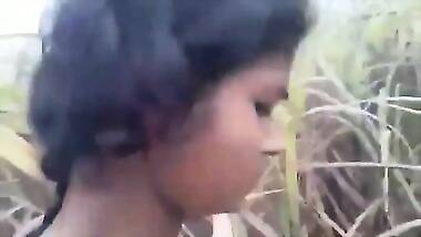 Indian college couple outdoor fucking in jungle